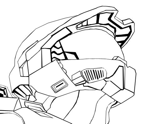 Master Chief Helmet Drawing at GetDrawings | Free download