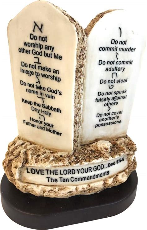 Buy Holy Land Market Ten (10) Commandments Tablets or Decalogue Given ...