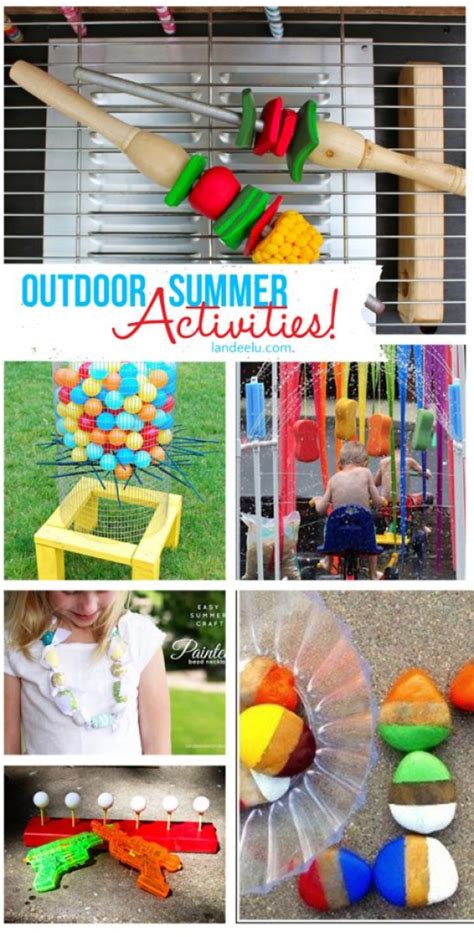 Outdoor DIY Summer Activities for Kids | landeelu.com