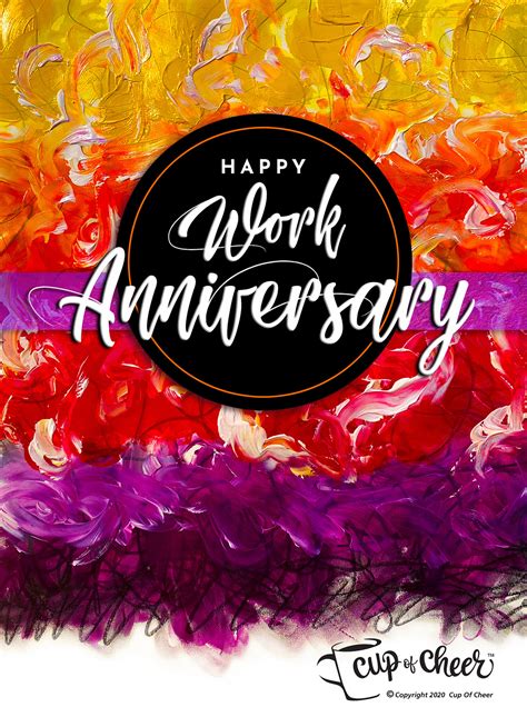 Happy Work Anniversary - Inspiration Nation - Digital Cards