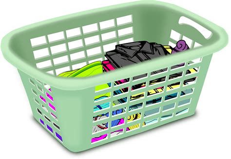 Download HD Folding Laundry Basket - Clip Art Laundry Basket Transparent PNG Image - NicePNG.com