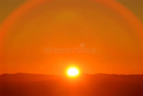 The Rising Sun in the Mountains Stock Photo - Image of meteorology ...