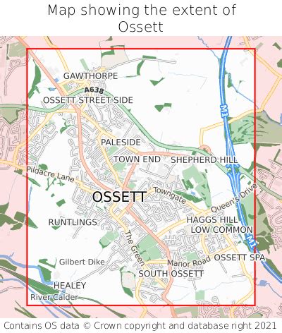 Where is Ossett? Ossett on a map