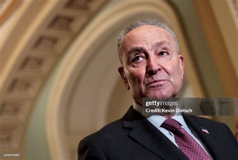 U.S. Senate Majority Leader Charles Schumer speaks to the media... News ...