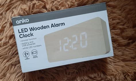 LED Wooden Alarm Clock, Furniture & Home Living, Home Improvement ...