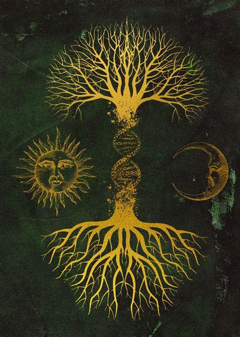 'DNA Tree' Poster, picture, metal print, paint by Erzebet Prikel ...