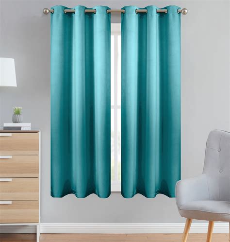 Style Basics 63 Inch Long Blackout Curtains For Bedroom 100% Total ...