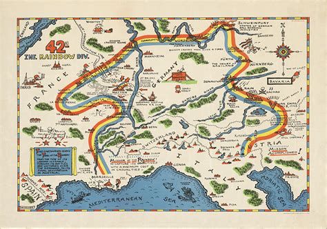 42nd Infantry Division Campaign Map by HistoryShots InfoArt