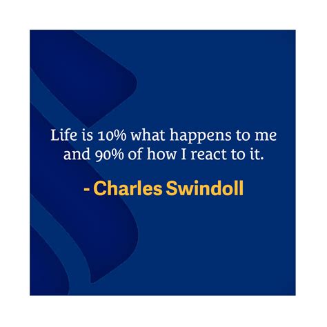 Life is 10% of what happens to me and 90% of how I react to it. | Inspirational quotes ...