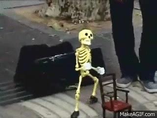 Dancing Skeleton puppet singing lucille.mp4 on Make a GIF