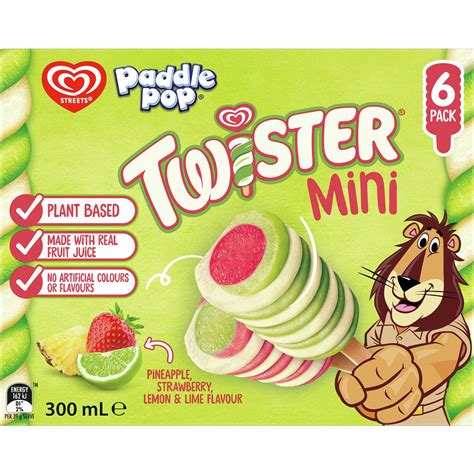 Paddle Pop Twister Mini 6 Pack | Woolworths