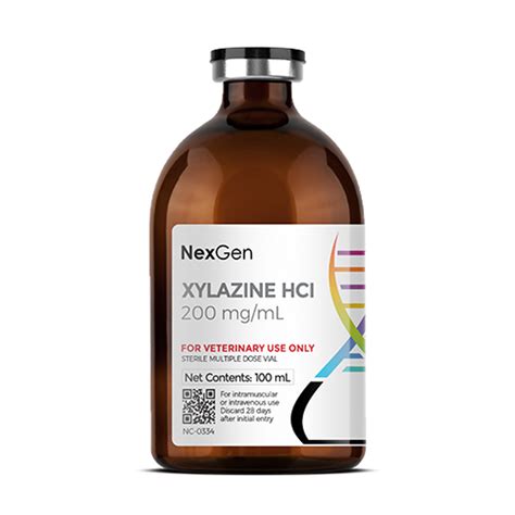 Xylazine 200mg/Ml - Equine Sedation & Calming For Veterinarian Use - NexGenVetRx.com