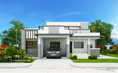 Four Bedroom Modern House Design with Wide Roof Deck | Pinoy ePlans