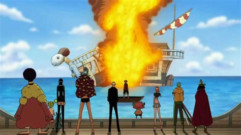 One Piece - Going Merry's funeral (full scene) - YouTube