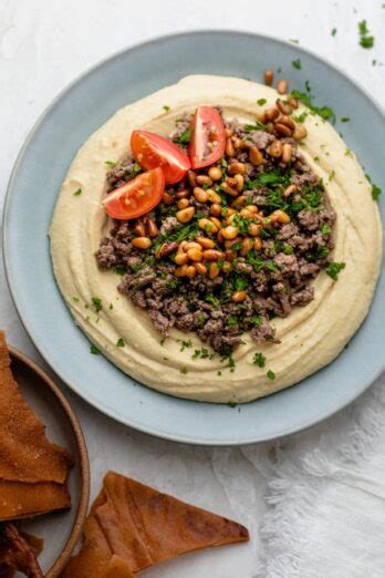 Hummus with Ground Beef {Lebanese Recipe} - Feel Good Foodie