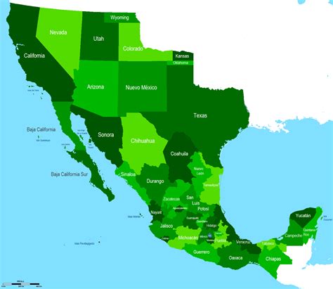 What Mexico would look like if it recovered its former territories ...