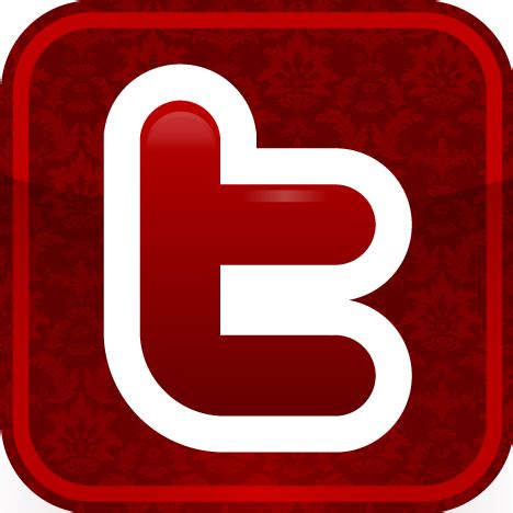 Twitter red wallpaper app logo