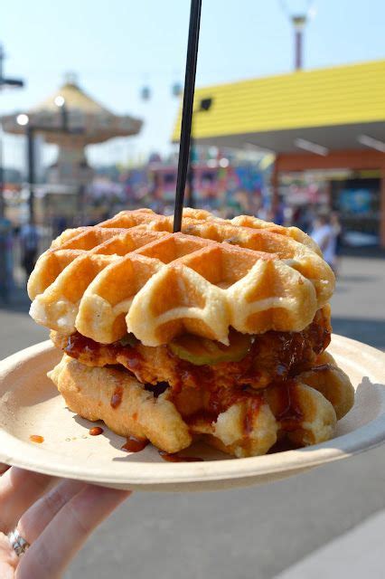 A Visit to the WA State Fair in 2022 | Chicken and waffles, Fair food recipes, Waffle sandwich