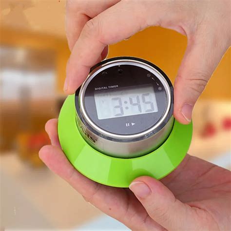 Portable LCD digital timer clock magnet magnetic 15s to 99 minutes countdown alarm clock timer ...