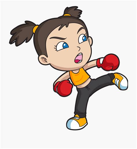 Boxing clipart kick boxing, Boxing kick boxing Transparent FREE for ...