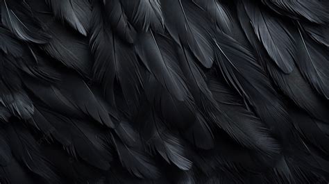 Background Of Textured Black Feathers, Feather Texture, Bird Feather, Feather Background Image ...