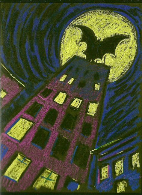 Early concept art by Tim Burton for BATMAN (1989). In this version ...