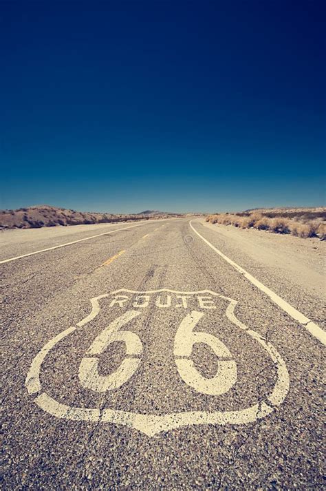 Famous Route 66 Landmark on the Road. Stock Photo - Image of concepts ...