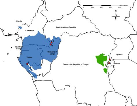 Western Lowland Gorilla Habitat Map