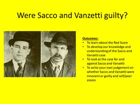 Sacco and Vanzetti by SamHumber - Teaching Resources - TES