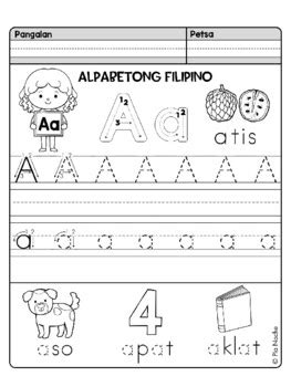 Filipino Alphabet Practice Writing Sheets by Oliotopia | TPT