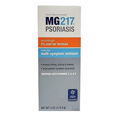 MG217 Multi Symptom Relief 2% Coal Tar Medicated Psoriasis Ointment oz ...