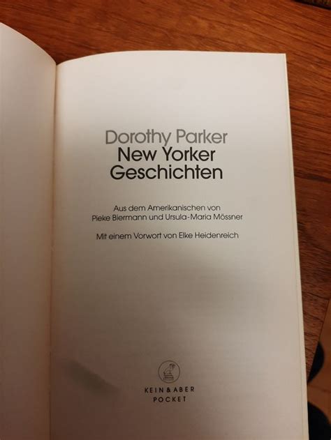 Dorothy Parker - New Yorker Geschichten | Kaufen auf Ricardo