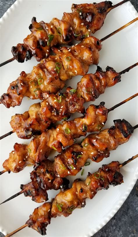 Teriyaki Chicken Skewers | Recipe | Teriyaki chicken skewers, Grilled ...