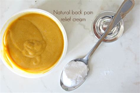 Natural back pain relief cream