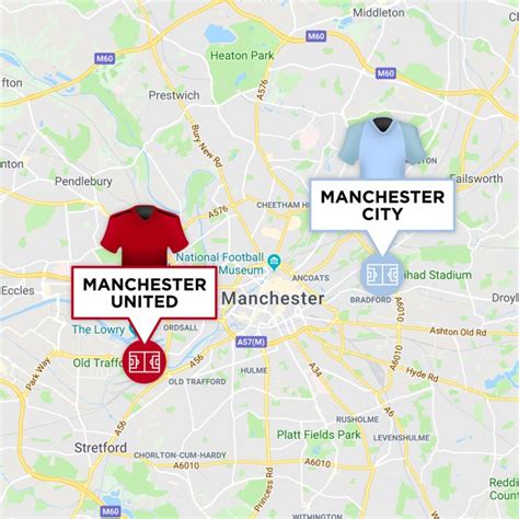 Manchester United Stadium Map - pic-goose