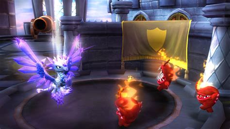 Skylanders Giants: Screenshots featuring Flashwing, Hot Head and Sprocket