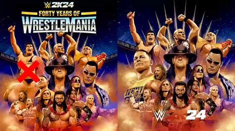 WWE 2K24 Drops Brock Lesnar, Adds John Cena To 40 Years Of WrestleMania Cover