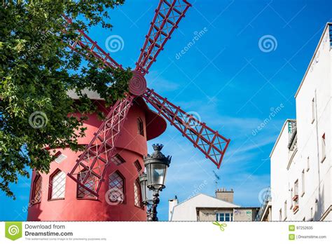 Moulin Rouge, Paris, France Editorial Image - Image of culture, blue: 97252635