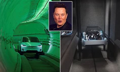 Elon Musk's 'traffic busting' Las Vegas underground tunnel set to open in 2020 | Daily Mail Online