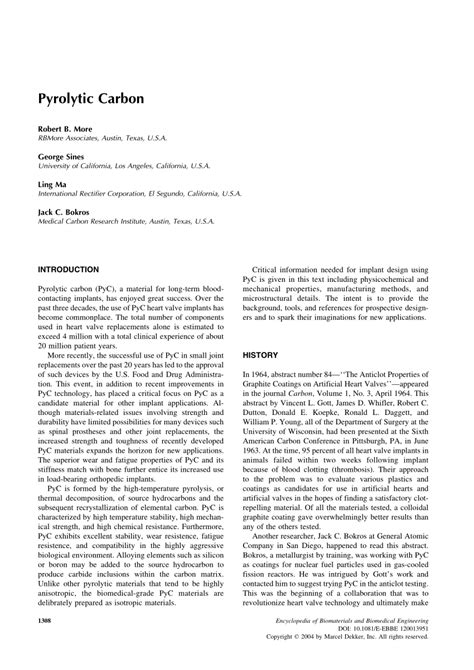 (PDF) Pyrolytic Carbon