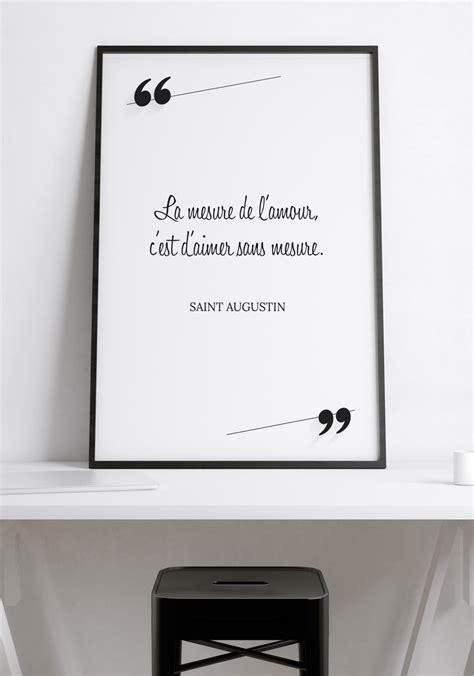 Affiche citation amour Décoration murale chambre - Artcamia