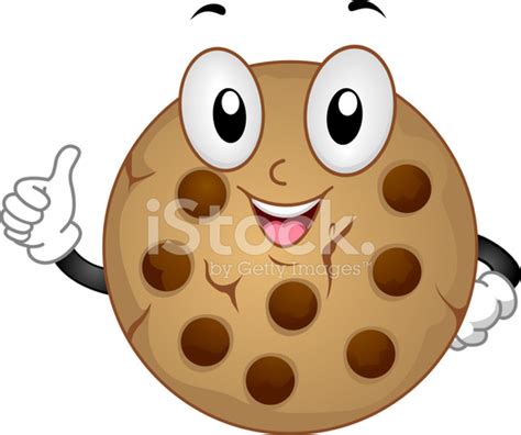 Cute Chocolate Chip Cookie Stock Vector - FreeImages.com