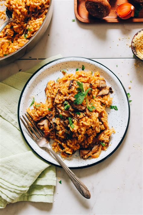 Caramelized Shiitake Mushroom Risotto - Minimalist Baker Recipes