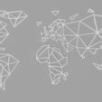 Download 3D printing designs Geometric world map ・ Cults