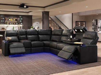 Home Theater Sectionals | Movie Room Sectional Sofas