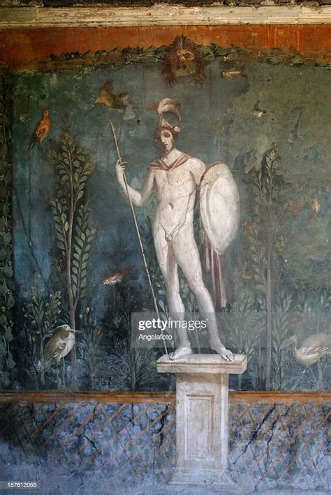 Roman Fresco In Pompeii High-Res Stock Photo - Getty Images