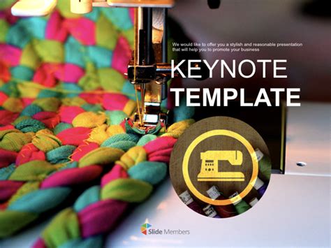 Sewing Machine - Free Business Keynote Templates