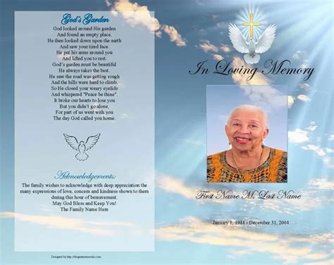 7+ Free Funeral Program Templates Microsoft Word - Website, Wordpress, Blog