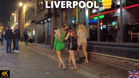 Liverpool England UK Nightlife Walk - YouTube