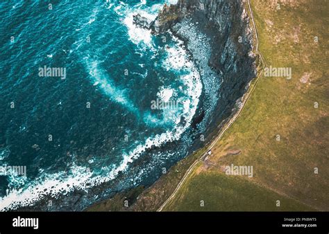 Ireland Cliffs of Moher Drone Stock Photo - Alamy